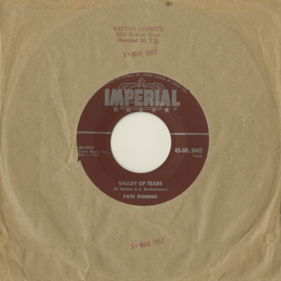 Valley Of Tears / It's You I Love (1957)