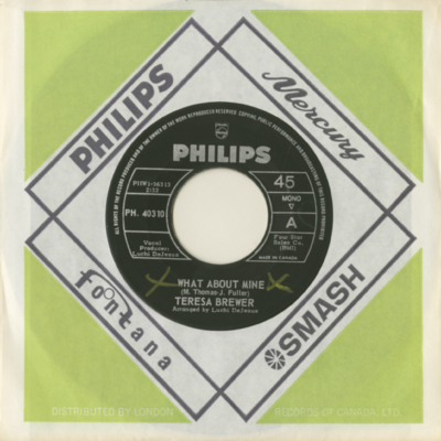What About Mine / Say Something Sweet To Your Sweetheart (1965)