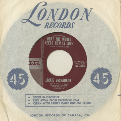 What The World Needs Now Is Love / I Remember The Boy (1965)
