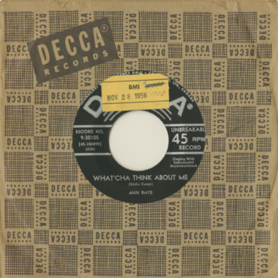 What'cha Think About Me / Stranger (1956)