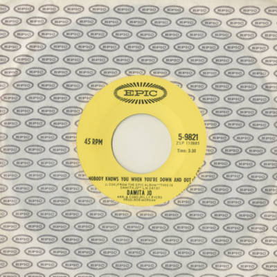 Whispering Grass / Nobody Knows You When You're Down And Out (1965)