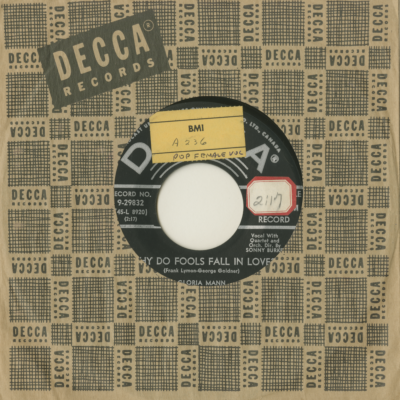 Why Do Fools Fall In Love / Partners For Life (1956)