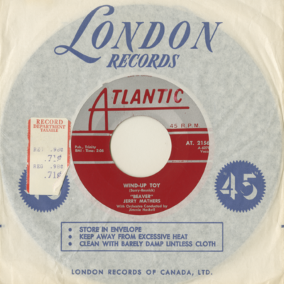 Wind-Up Toy / Don't Cha Cry (1962)