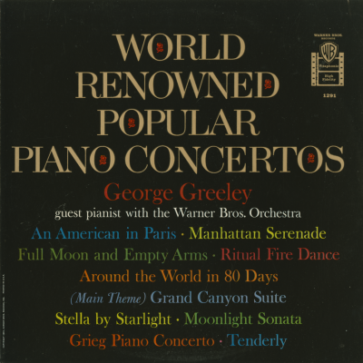World Renowned Popular Piano Concertos George Greeley