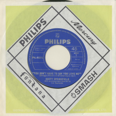You Don't Have To Say You Love Me / Little By Little (1966)