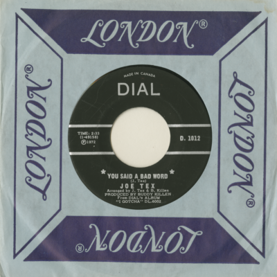 You Said A Bad Word / It Ain't Gonna Work (1972)
