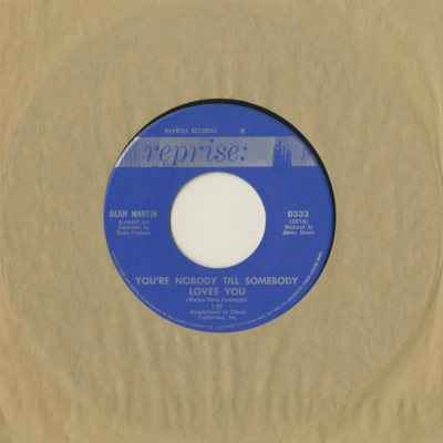 You're Nobody Till Someone Loves You / You'll Always Be The One I Love (1965)