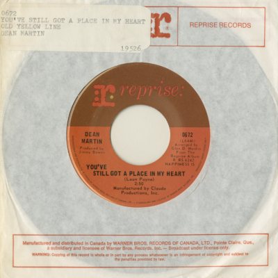 You've Still Got A Place In My Heart / Old Yellow Line (1968)