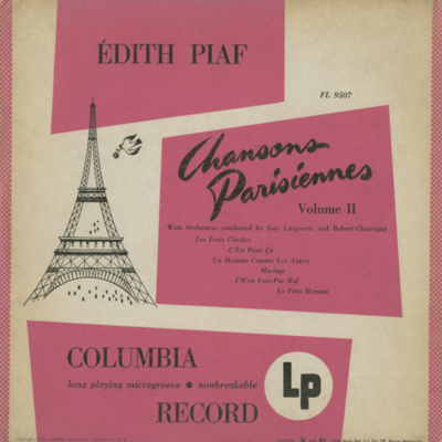 Edith Piaf Chansons Parisiennes Volume 2 (1950)